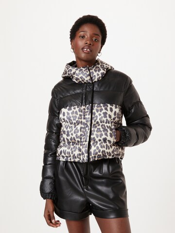 FREAKY NATION Winterjacke 'Soft Star' in Schwarz: Vorderseite