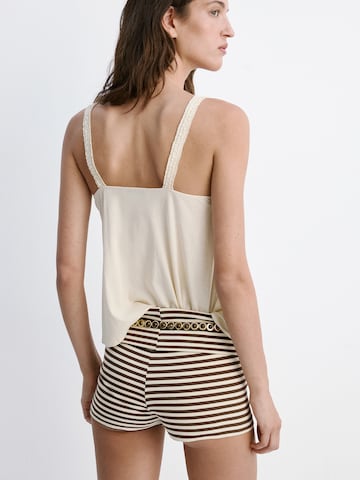 MANGO Top 'BETH' – béžová