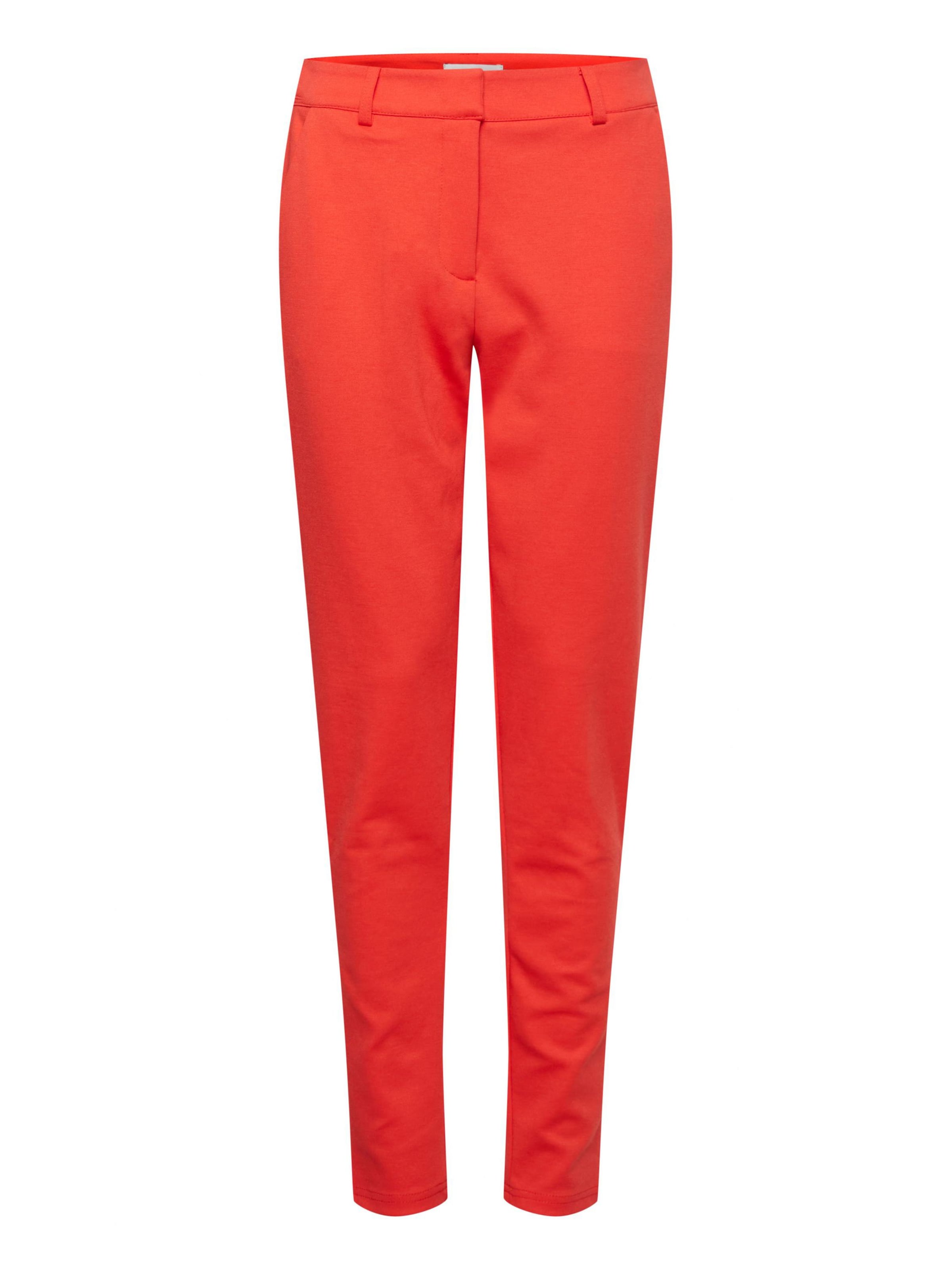 Pantalon 'KATE' ICHI en rouge : devant