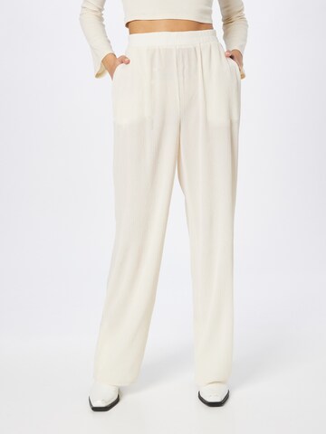 Wide Leg Pantalon NLY by Nelly en blanc : devant