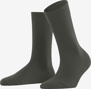 FALKE Socken 'Sensitive Berlin' in Grün: Vorderseite