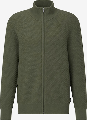 BOSS Knit Cardigan ' Loretti ' in Green: front