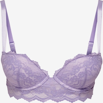 ONLY Push-up Bra 'Sara' in Purple: front