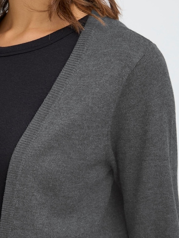 Oxmo Gebreid vest ' OXAIDA LONG ' in Grijs