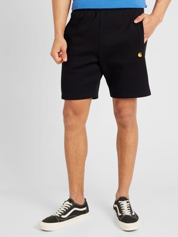 Carhartt WIP Regular Shorts 'Chase' in Schwarz: Vorderseite