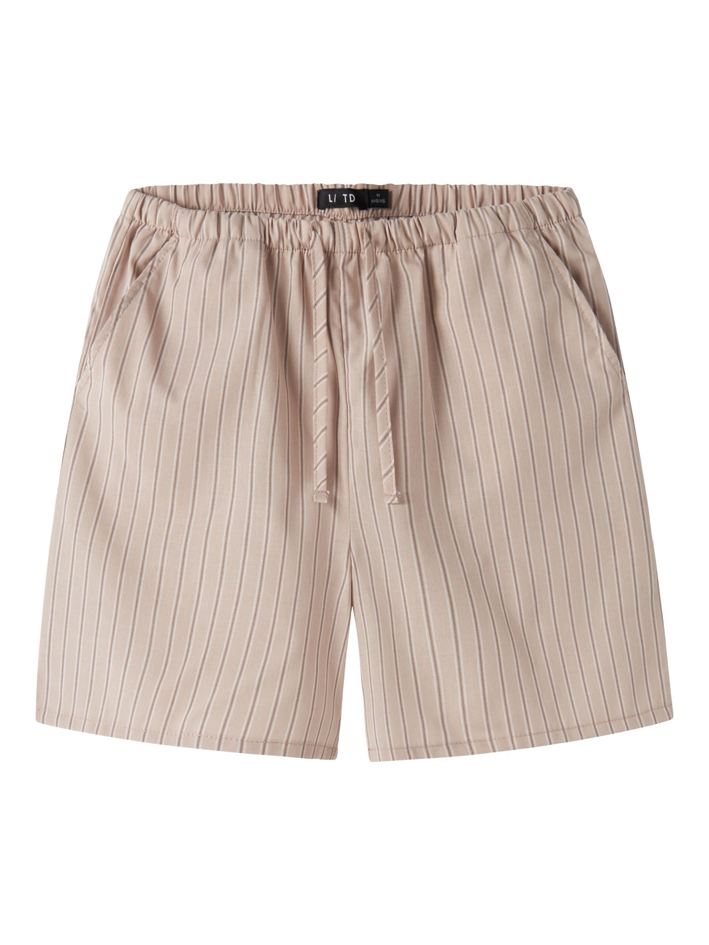 LMTD Loosefit Bukser i beige: forside