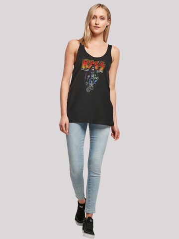 T-shirt 'Kiss Rock Band Neon' F4NT4STIC en noir