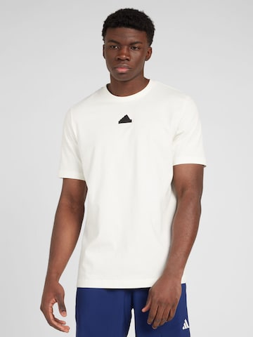 T-Shirt fonctionnel ADIDAS SPORTSWEAR en blanc : devant