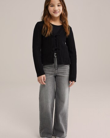 WE Fashion Knit cardigan in Black