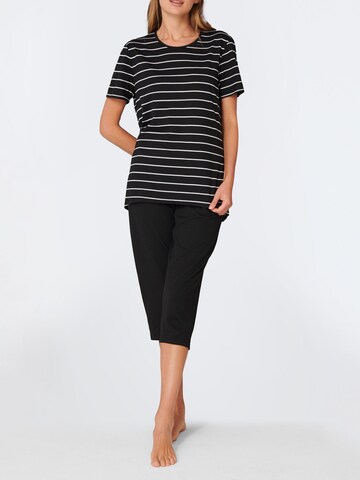 SCHIESSER Pyjama 'Original Classics' in Zwart