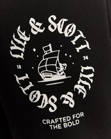 Regular Pantalon Lyle & Scott en noir