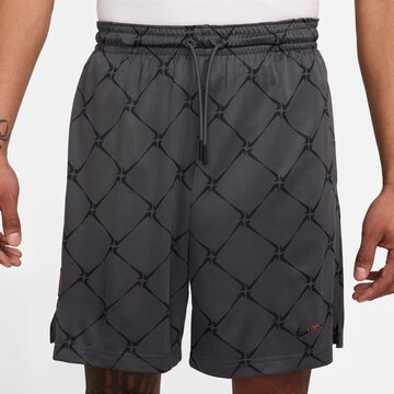 NIKE Regular Workout Pants in Grey: front