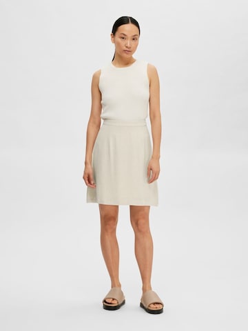 SELECTED FEMME Skjørt i beige