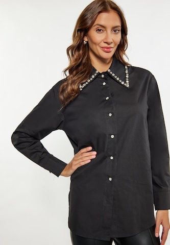 faina Blouse in Zwart: voorkant