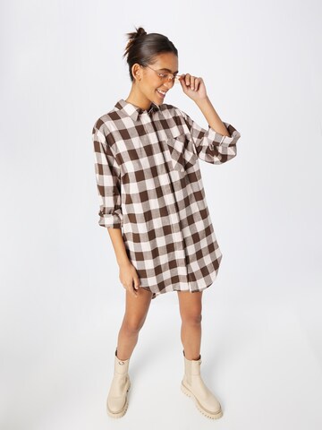 Urban Classics Shirt Dress in Brown