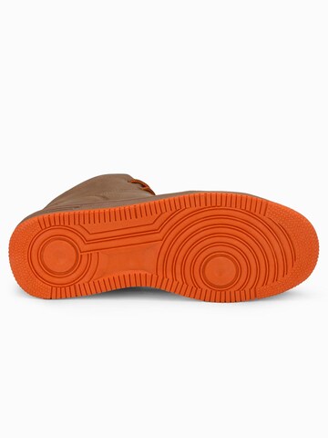 Baskets hautes Ombre en marron