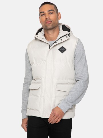 Threadbare Bodywarmer 'Athletic' in Beige: voorkant