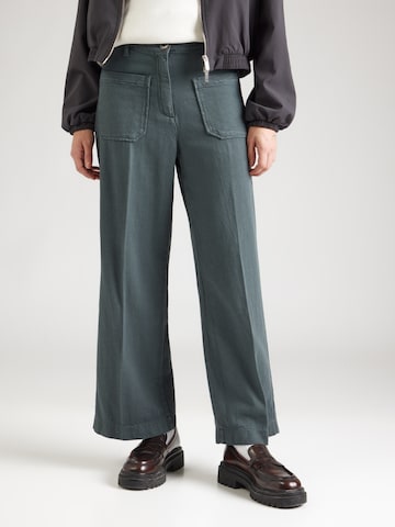 žalia sessun Plačios klešnės Kelnės su kantu 'HENDRICK': priekis