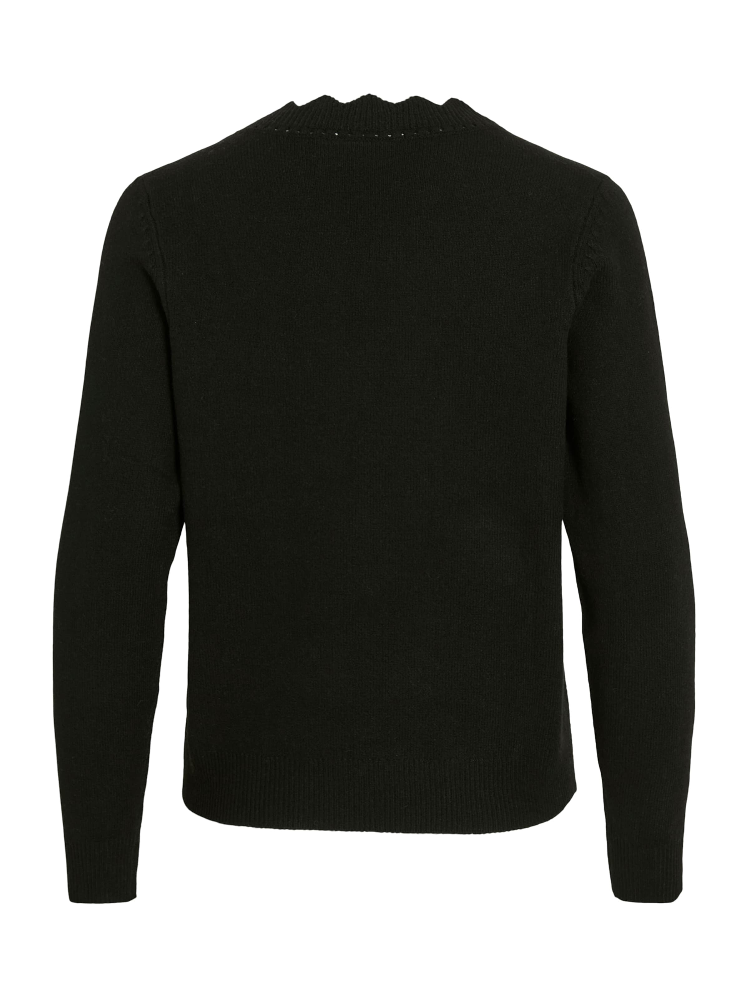 VILA Sweater 'VINIKOLINA' in Black