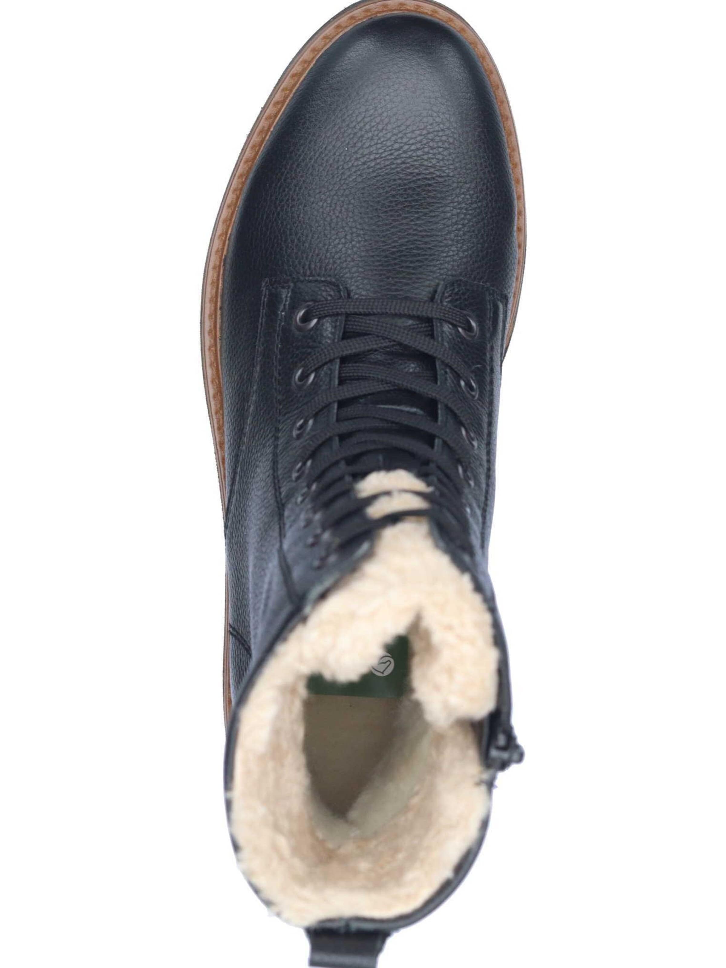 REMONTE Lace-Up Ankle Boots in Black