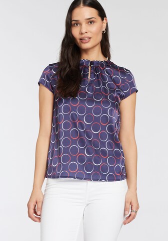 HECHTER PARIS Bluse in Blau: Vorderseite