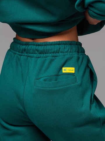 Tapered Pantaloni di Ombre in verde