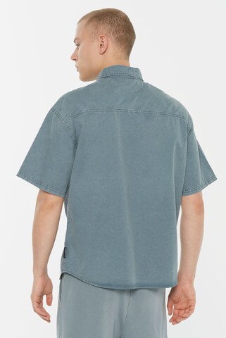 Harlem Soul Comfort Fit SO-NNY Kurzarmhemd in Blau