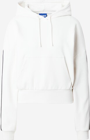 HUGO Sweatshirt 'Defira_B' in Wit: voorkant