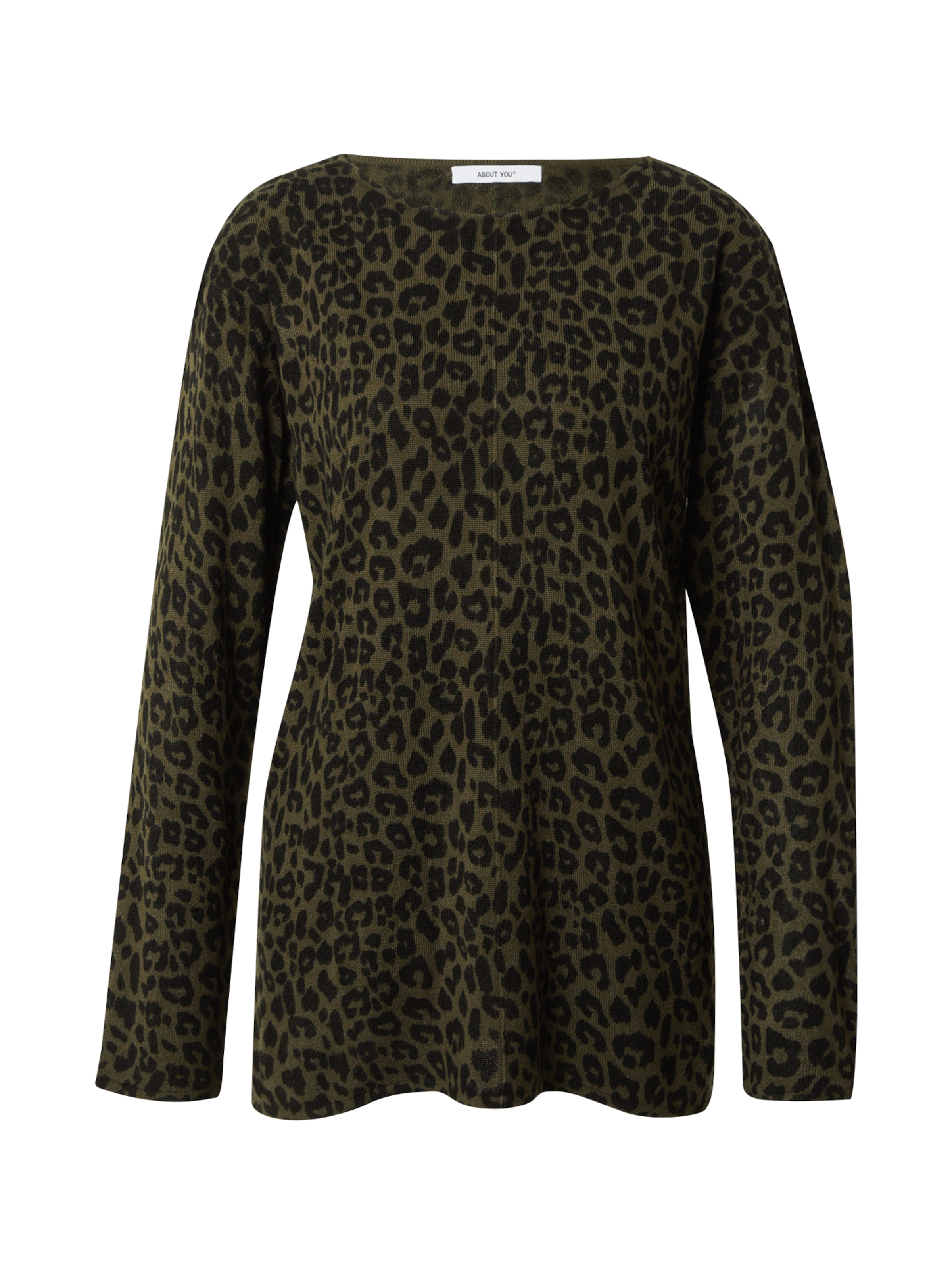 ABOUT YOU Пуловер 'Nicole' в зелено: отпред