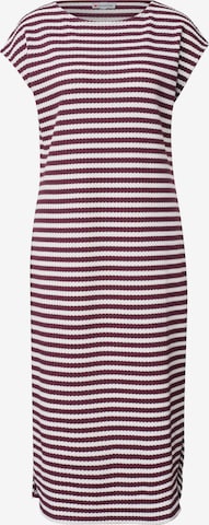 STREET ONE Knitted dress in Red: front