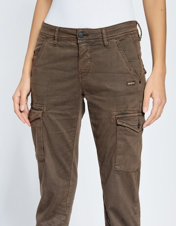 Gang Slim fit Cargo jeans 'Amelie' in Brown