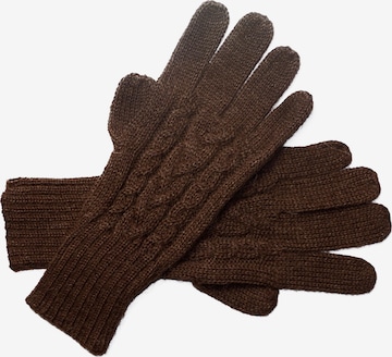 Posh Gear Fingerhandschuhe 'Guantibrada' in Braun: Vorderseite