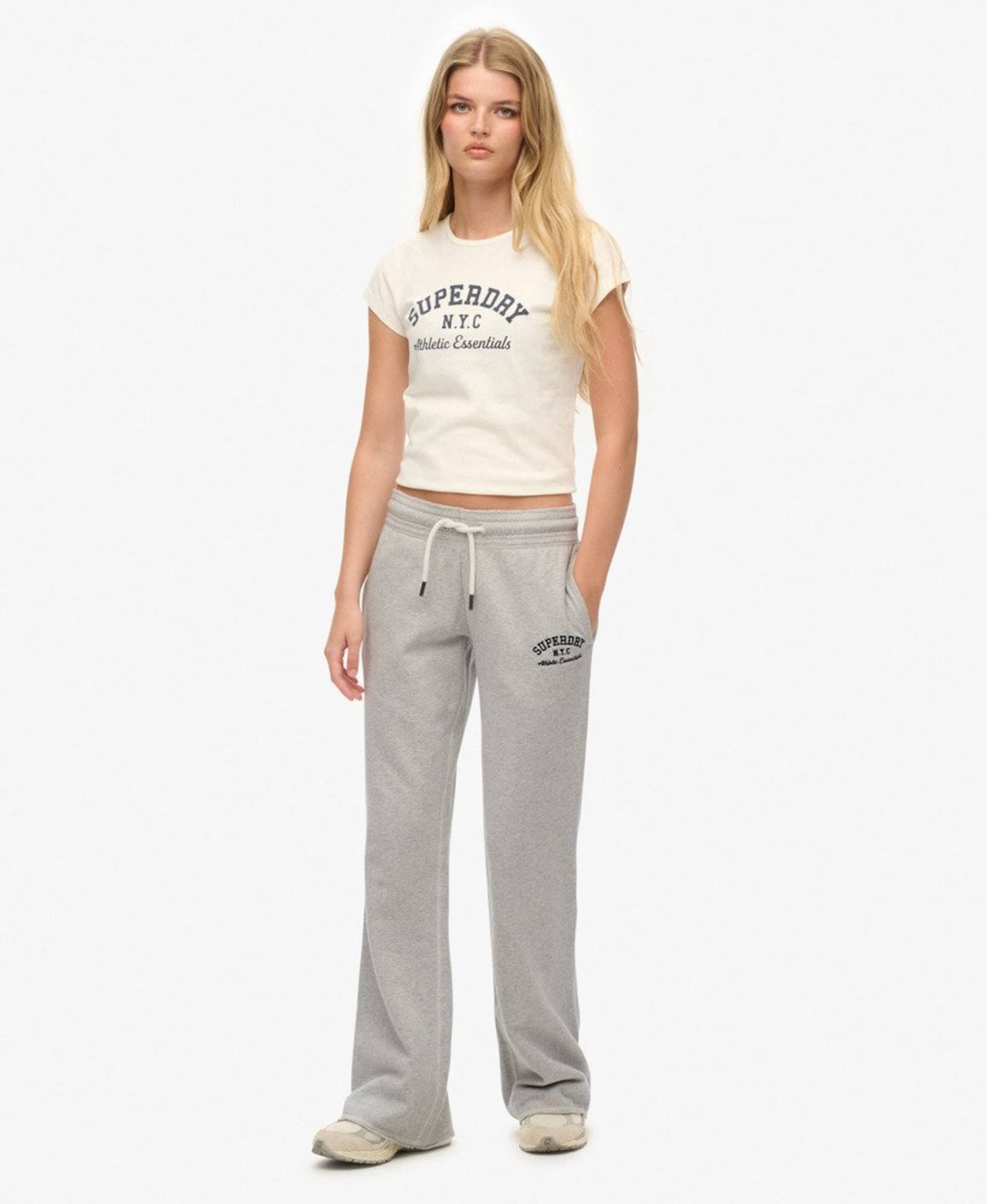 Superdry & Co Flared Broek in Grijs