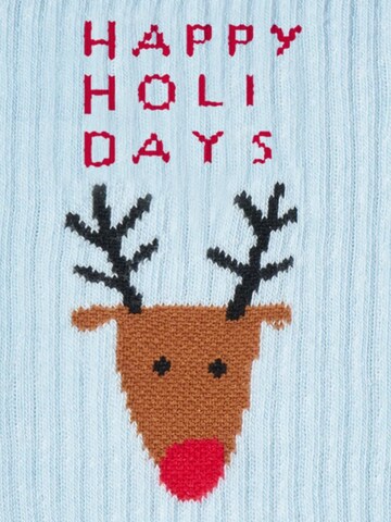 Von Jungfeld Socks 'Tennis Weihnachtsmotive' in Blue