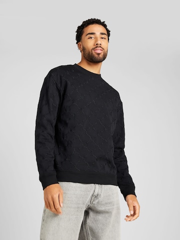 JOOP!Sweater majica 'Tizio' - crna boja: prednji dio
