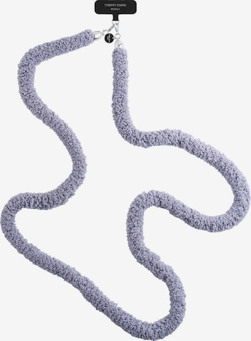 Cheeky Chain Munich Handykette 'Teddy' in Grau: Vorderseite