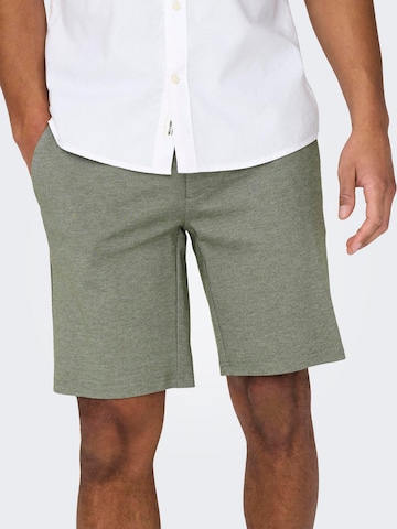 Only & Sonsregular Chino hlače 'Mark' - zelena boja