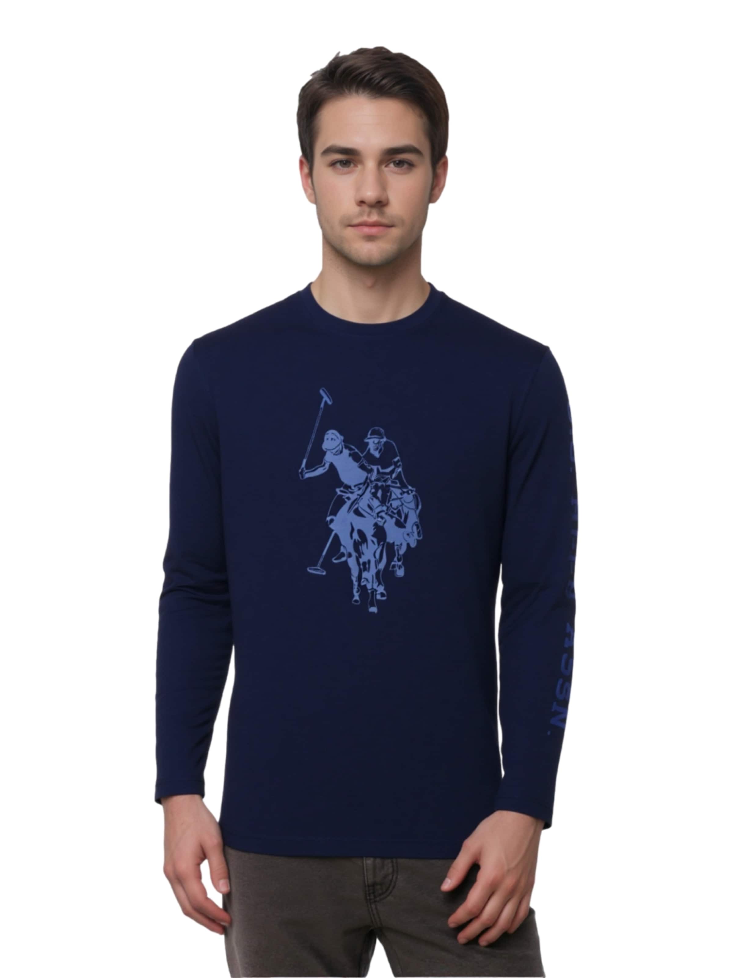 Maglietta di U.S. POLO ASSN. in blu: frontale