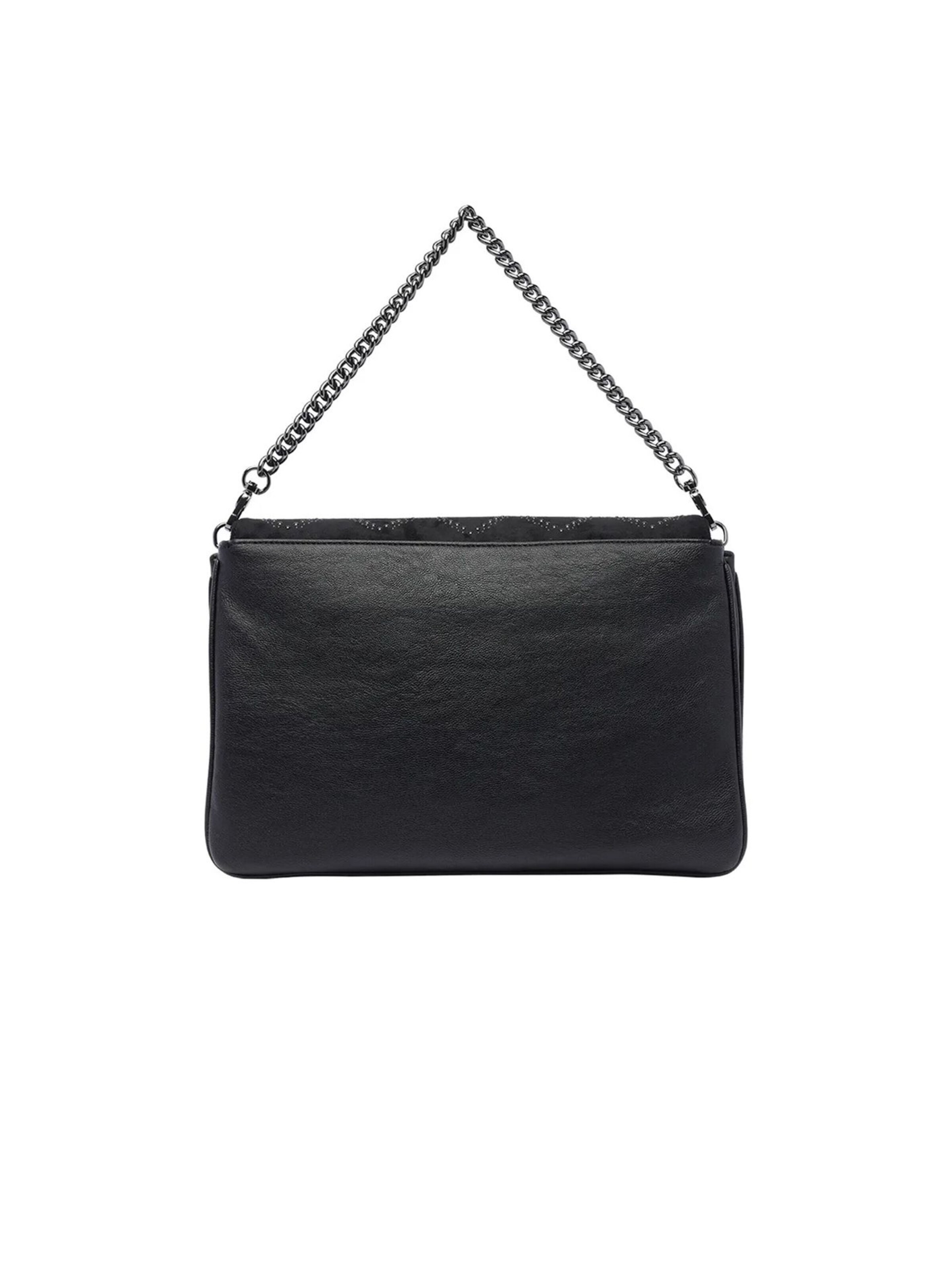 Liu Jo - Bolso de hombro 'Liu Jo Flat Handbag with studs' en negro