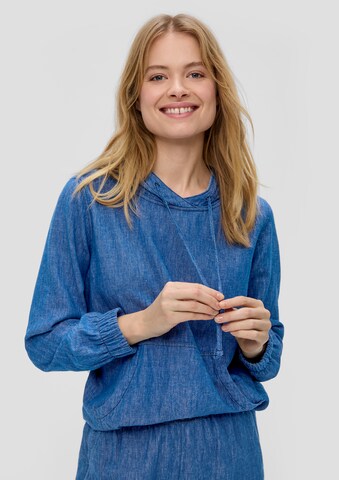 s.Oliver Sweatshirt in Blauw: voorkant