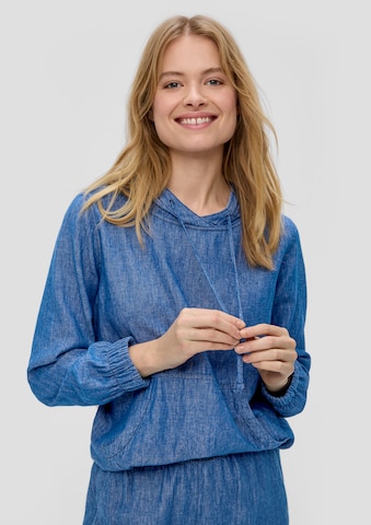 s.Oliver Sweatshirt in Blauw: voorkant