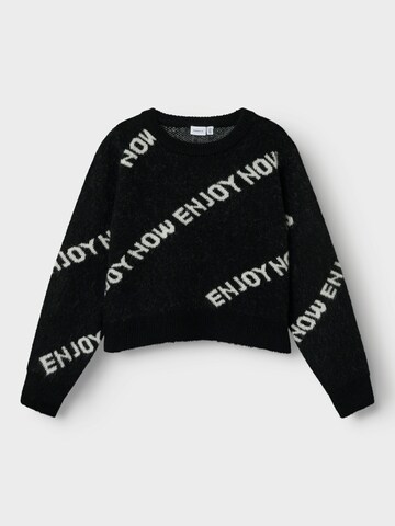 NAME IT Sweater 'Niword' in Black