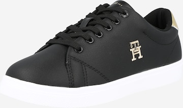 TOMMY HILFIGER Platform trainers in Black: front