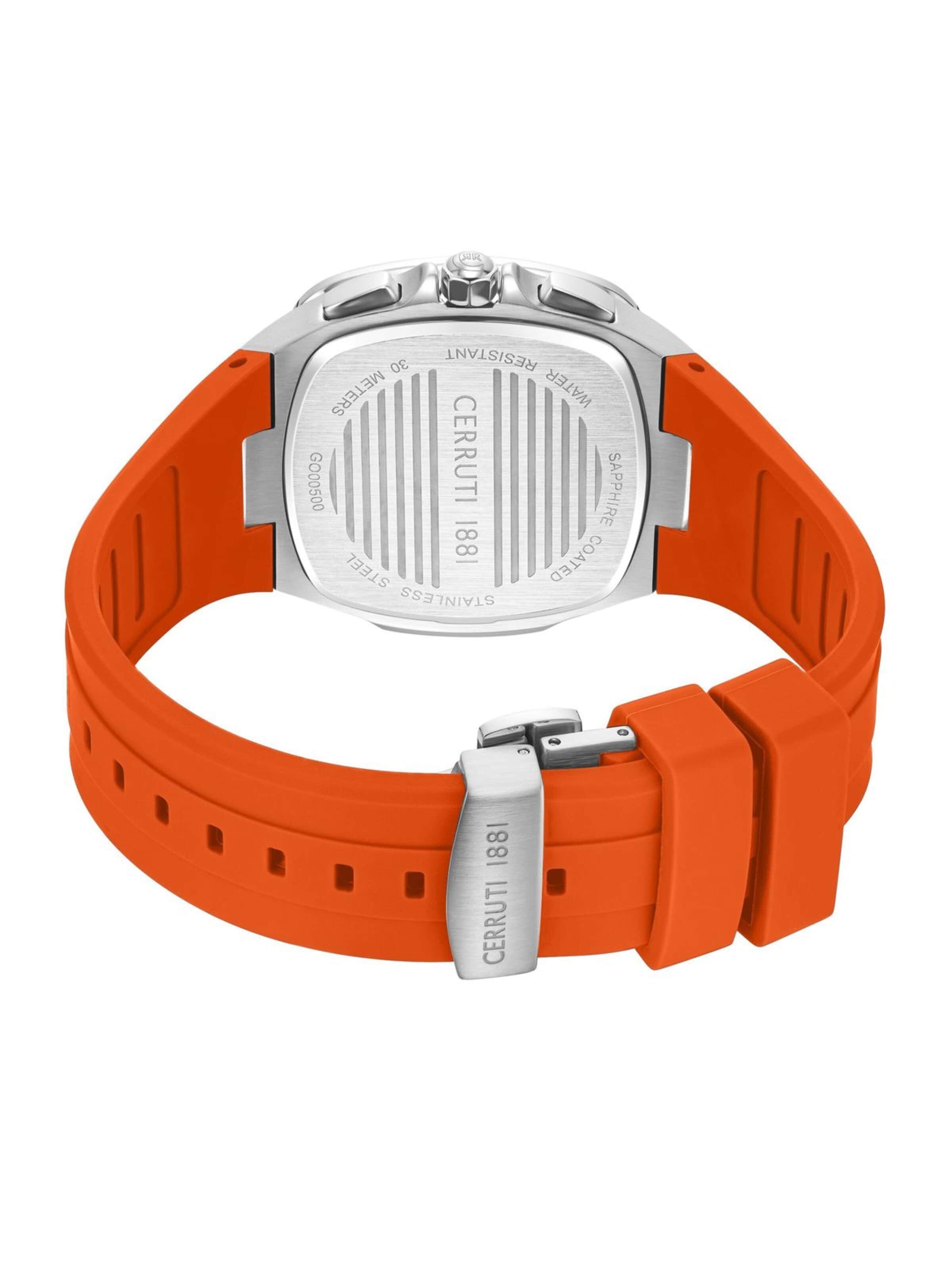 Montre à affichage analogique 'Casale' CERRUTI 1881 en orange