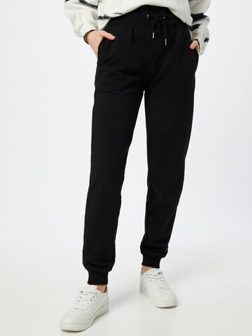 Urban Classics Tapered Pants in Black: front