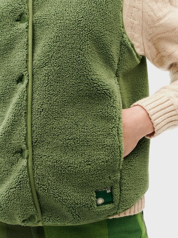 Thinking MU Knitted vest 'JAY' in Green