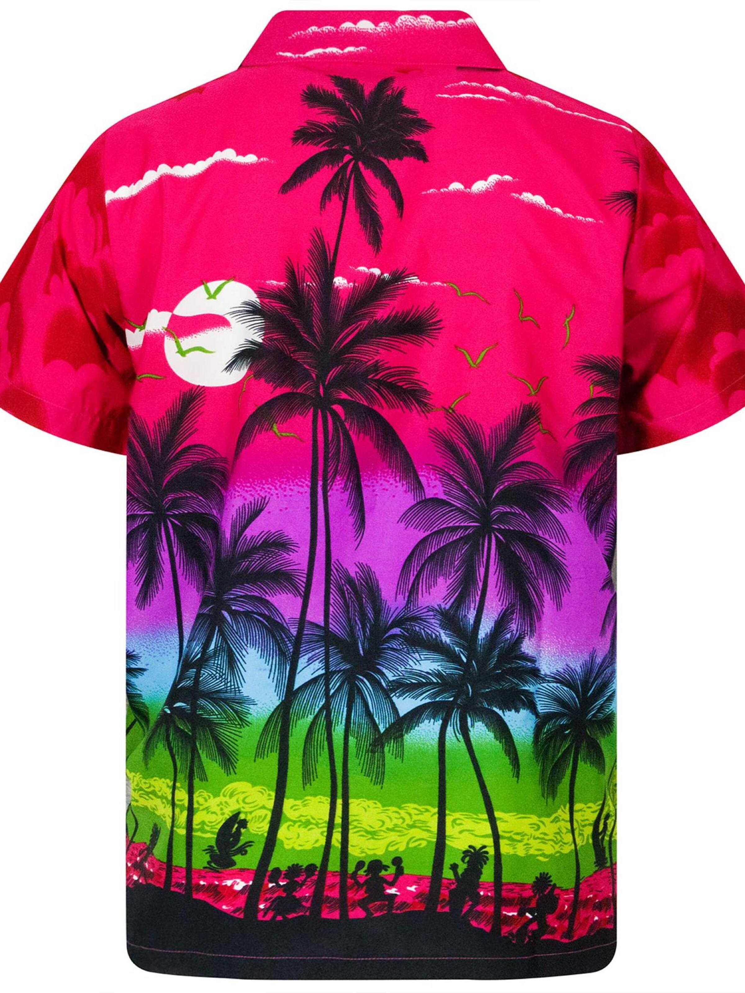 King Kameha Shirt 'Beach' in Pink