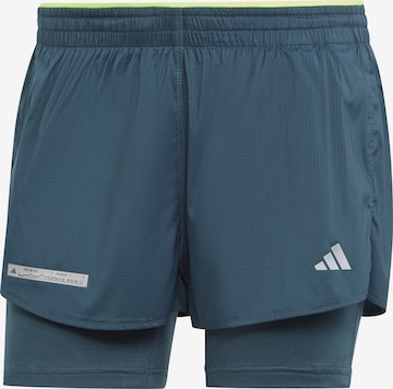 ADIDAS PERFORMANCE Regular Workout Pants 'Ultimate Two-In-One' in Blue: front