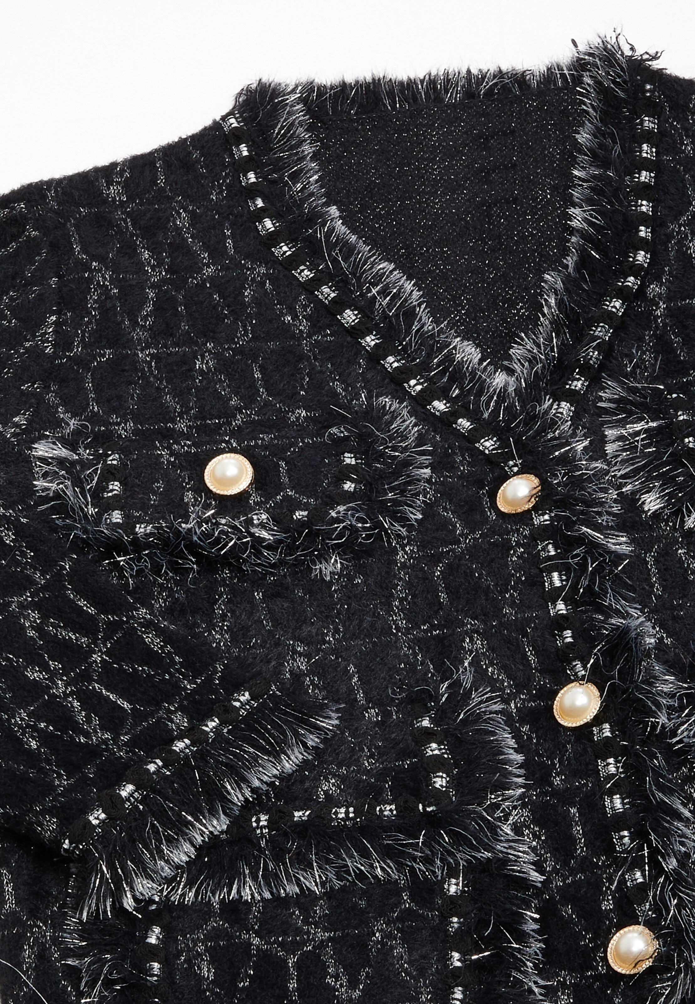 YASANNA Gebreid vest in Zwart