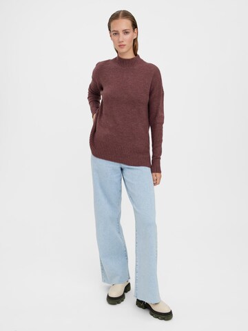 VERO MODA Pullover 'Lefile' in Braun